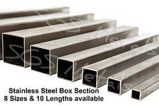 STAINLESS Steel SQUARE Box Section 8 Sizes & 10 Lengths to Choose From