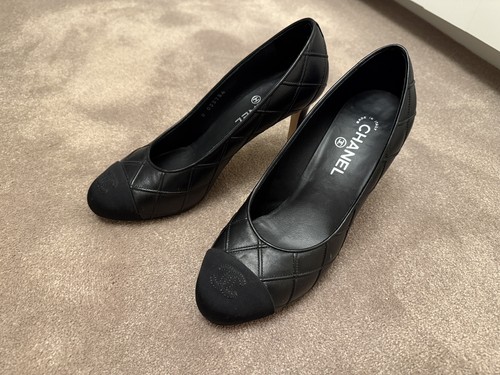 Chanel black court shoes - chanel,