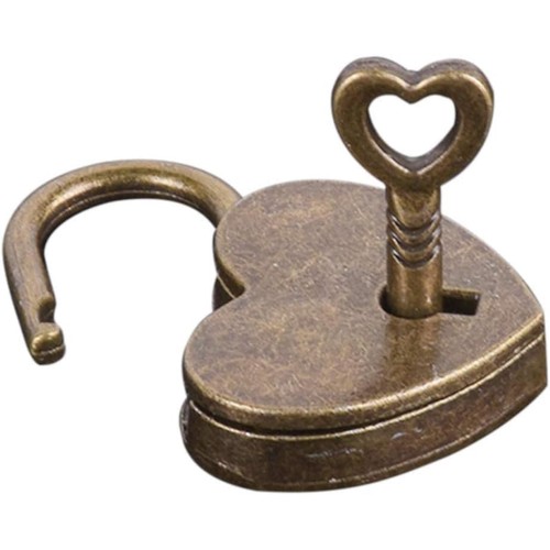 Antique metal heart shape - metal,