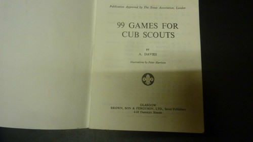 Old scout booklets games - scout, 99