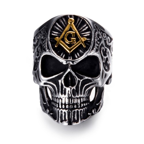 Men titanium steel masonic - titanium,