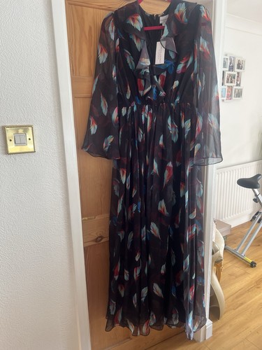 Ladies black mix maxi - black,