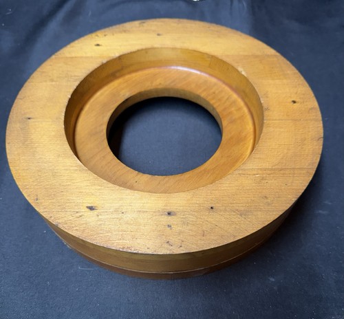 Vintage 1963 wooden hat block - wooden,