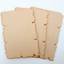 3x MDF Wooden VINTAGE Papyrus