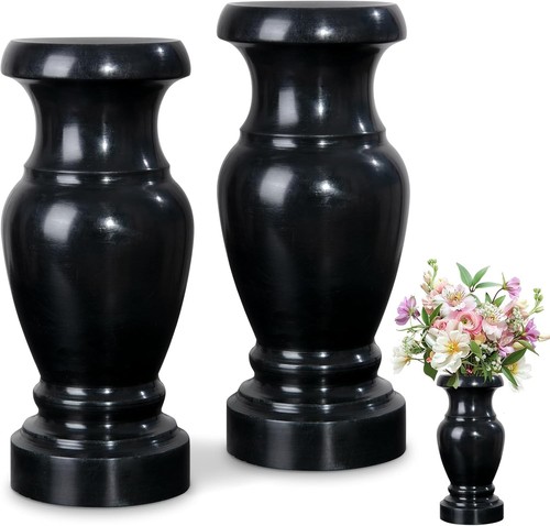 Granite cemetery vase set - vase, for