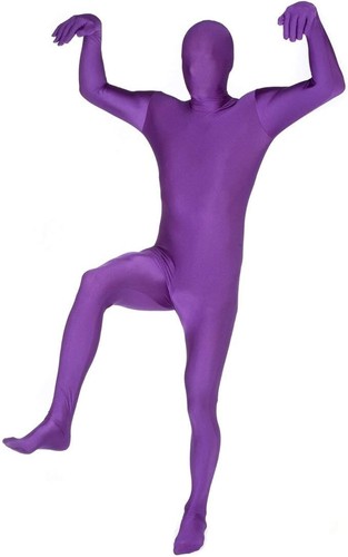 Adult purple morphsuit men - adult, men`s