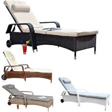 Sun lounger garden lounger rattan lounger relaxation lounger patio lounger polyrattan