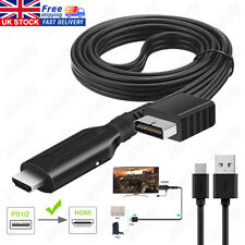 For Sony PS1/PS2 to HDMI Adapter Audio Video Converter 1M Link Cable Plug & Play