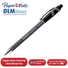 Paper Mate FlexGrip Ultra Black Ink Ballpoint Pens 1.0mm Medium Smooth Writing