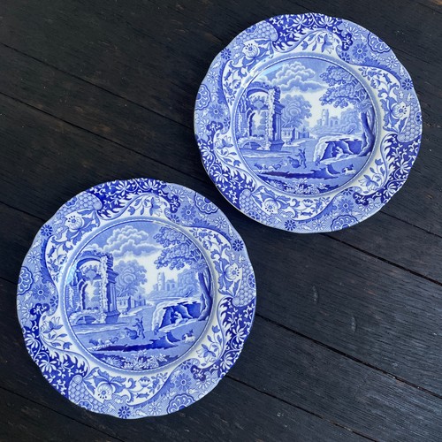 Pair spode blue - pair,