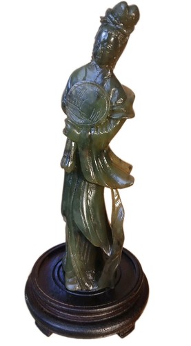 Statue guanyin jade sculpte - guanyin,
