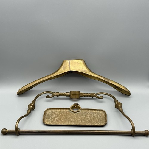 Vintage brass butler valet - vintage,