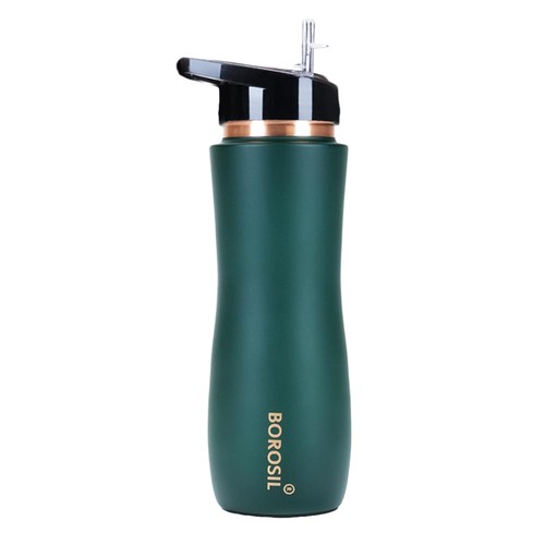 Copper water bottle with - water,