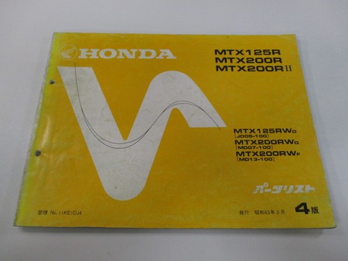 Honda mtx125r mtx200r - mtx200r, parts