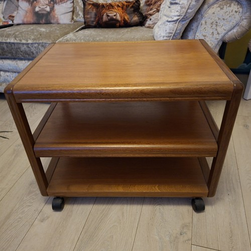 Danish teak level serving - teak,
