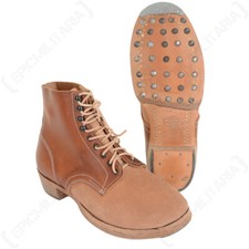 WW2 German M37 Low Boots by Fredericci - Leather Army Military Nailed Sole Shoes
