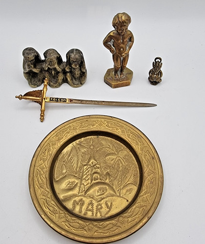 Vintage job lot brass metal - vintage,