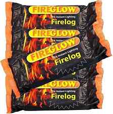 Flamefast Fireglow Box Of 15 Instant Lighting Firelog No Mess Smokeless Fire Log
