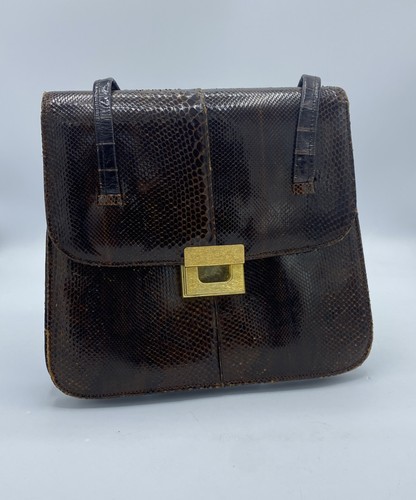 Vintage snake skin - skin, brown