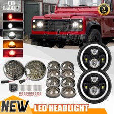 For Land Rover Defender 90 110 TD5 1990-2014 Full Smoked LED Lights Upgrade Kit
