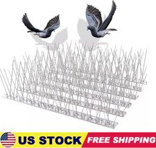 4Pcs Bird Spikes for Small Birds Pigeons Repellent 10FT (12 Strips) Fence Spike