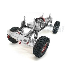 1/10 455MM RC Car SCX10 CNC Rock Crawler Chassis with Upgraded Tires W/O ESC