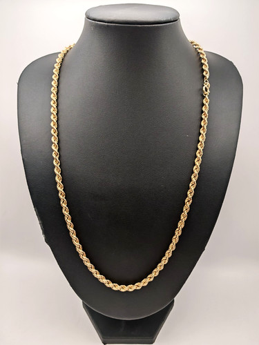 9ct yellow gold rope - 9ct, chain