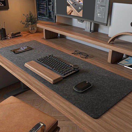 Large felt mouse pad desk - felt, mat