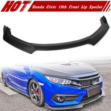 Matte Black Front Bumper Lip Spoiler Chin Splitter Fits Honda Civic 2016-2020