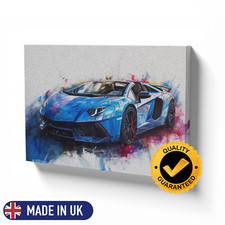 Lamborghini Oil Painting