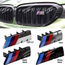 For BMW M Badge X1 X2 X3 X4 X5 X6 F48 G01 E84 3D Car Front Grille Badge Emblem