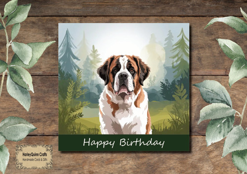 Dog 042 animal birthday card - dog,