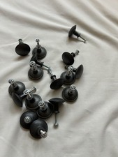 Grey Metal  Drawer Knobs, Set Of 17