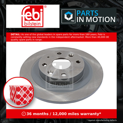 Brake discs pair solid - solid, fits