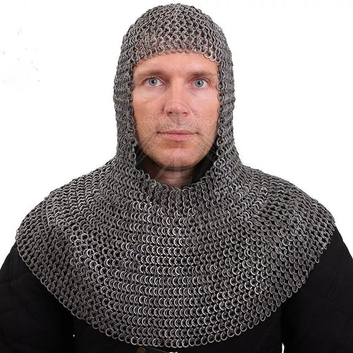 Medieval knight chainmail hood - medieval,