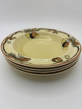 Set of 4 Fruit Bowls Newport Pottery Burslem Summer Pattern