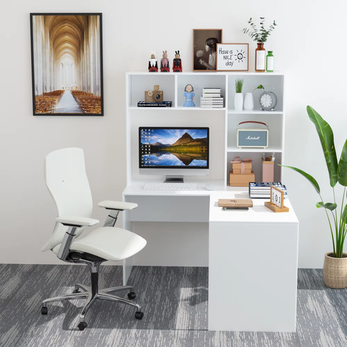 Shaped computer desk large - computer,