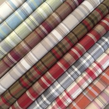Wool Effect Fabric Balmoral Skye Tartan Plaid Heavy Upholstery, Curtain