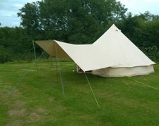 Large Canvas Bell Tent Awning