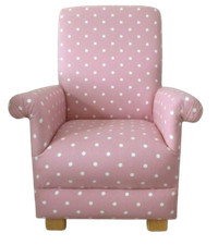 Pink Spot Fabric Child's Chair