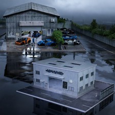 Diorama 1:64 Scale Car Garage