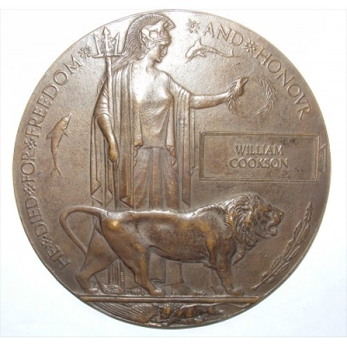Ww1 death penny plaque - ww1,