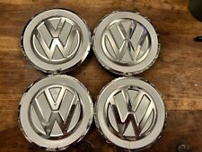 Genuine VW Volkswagen UP! Alloy Wheel Center Hub Cap Silver white x 4