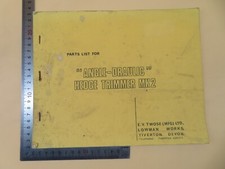 Parts List For Angle-Draulic Hedge Trimmer MK 2 Paperback E V T Twose