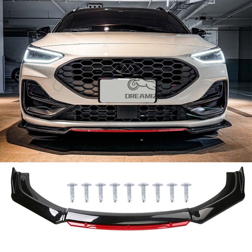 Gloss black red - black, front