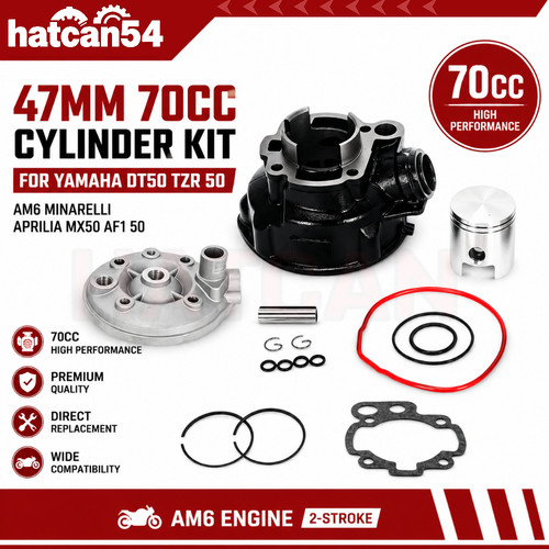 47mm 70cc cylinder kit - cylinder,