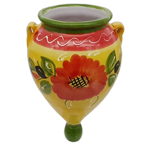 Spanish hanging urn wall pot - spanish,