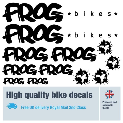 Frog new bike - decals, labels
