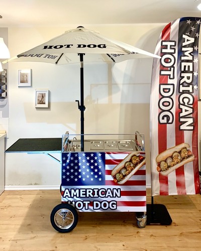 Hot dog mobile catering cart - catering,