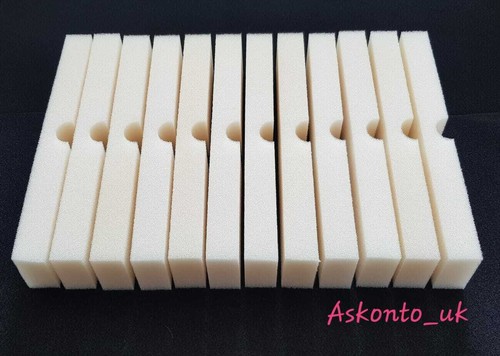 Foam sponge filter pads - 12, x